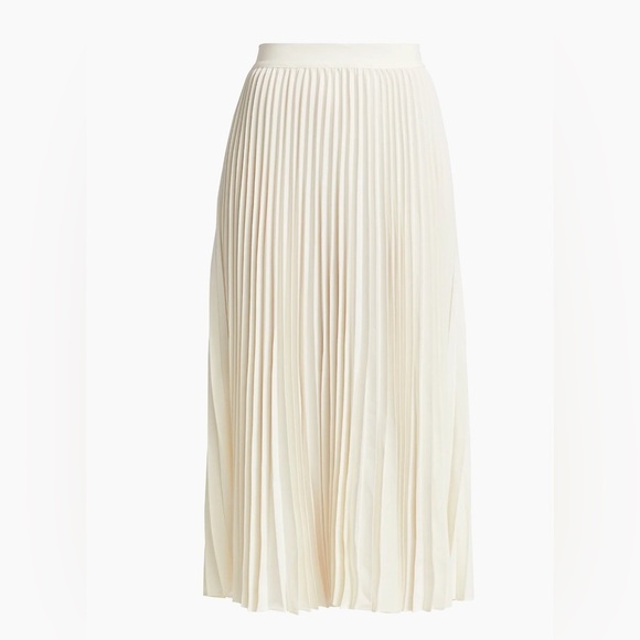 NWT Co Essentials Pleated Skirt in White - Picture 2 of 6